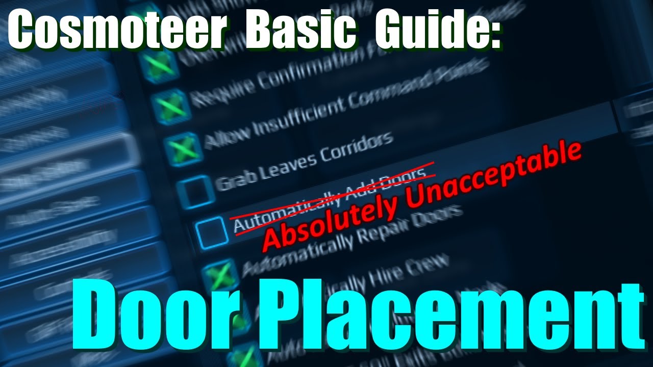 Cosmoteer Basic Guide: Door Placement
