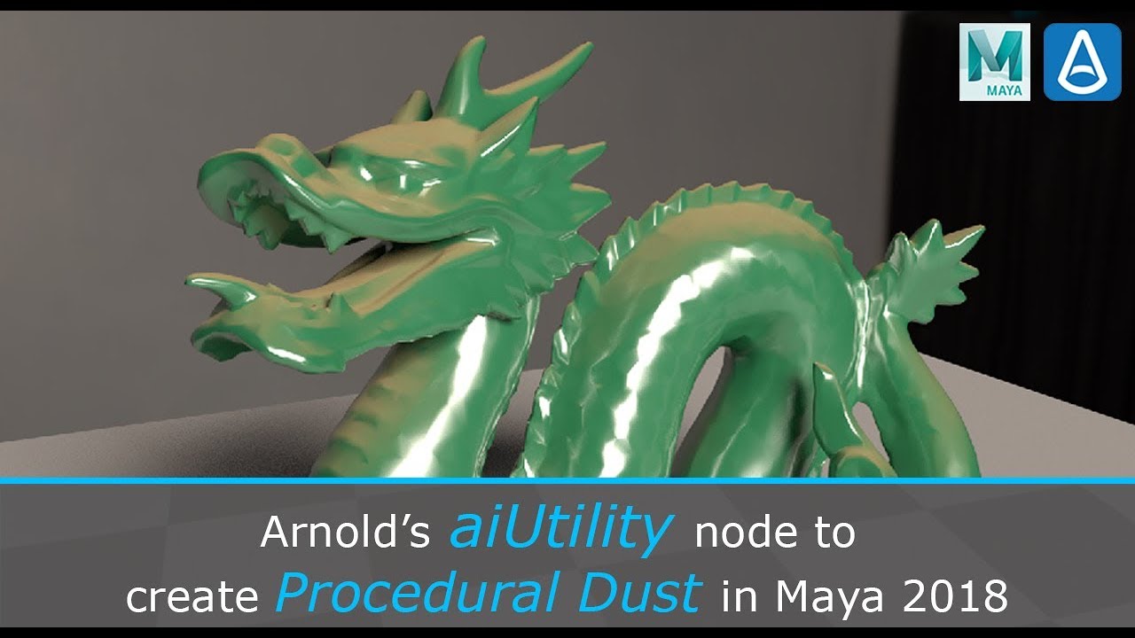 Arnold's aiUtility Node to Create Procedural Dust in Maya 2018