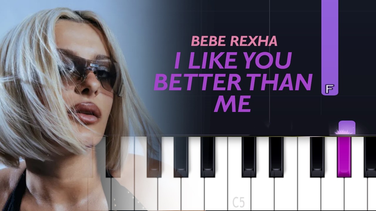 Bebe Rexha - I Like You Better Than Me (Piano Tutorial)
