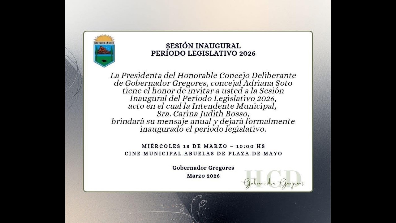 EN VIVO | APERTURA DEL PERÍODO LEGISLATIVO 2026