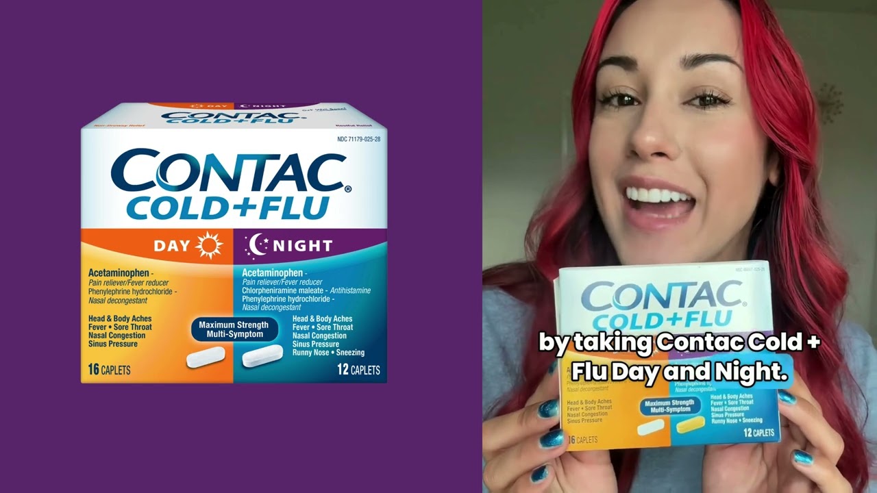 Contac Non-Drowsy Day & Night Cold & Flu: Max Strength Relief for Your Worst Symptoms