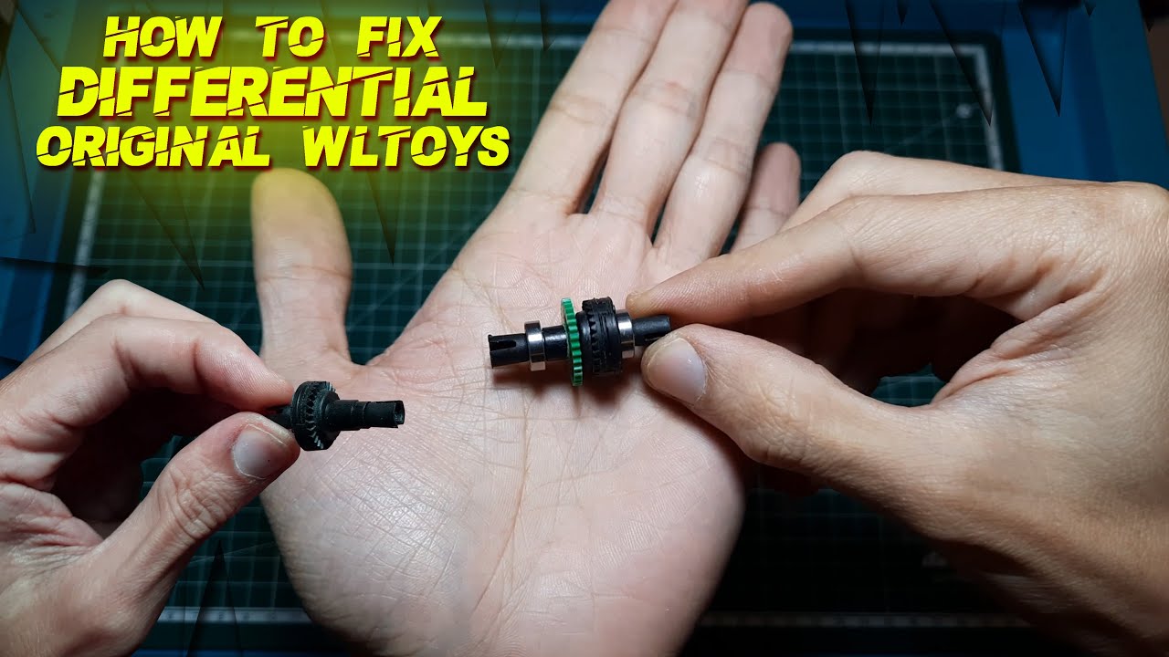 MINI RC DRIFT [ CARA MEMPERBAIKI PUTARAN DIFFERENTIAL ORIGINAL WLTOYS LEBIH LANCAR ] #RWD #AWD