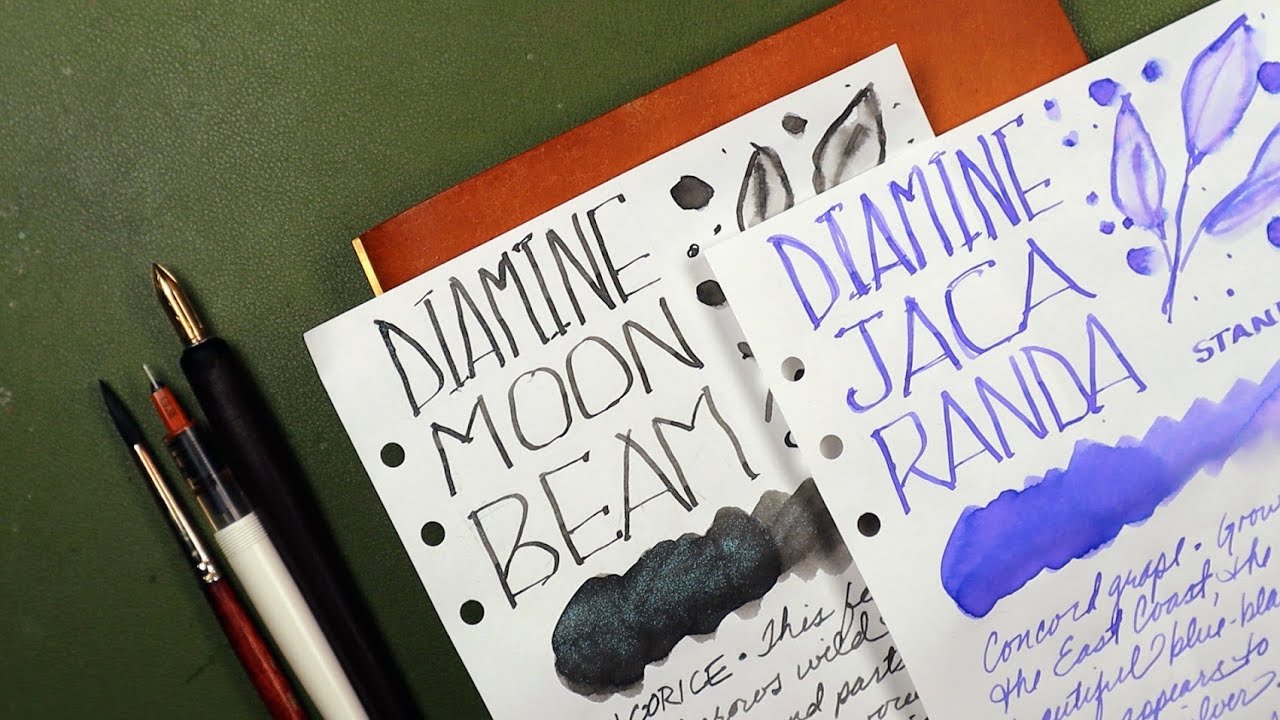 PLOTTER INK JOURNAL: Diamine ~ Jacaranda & Moon Beam