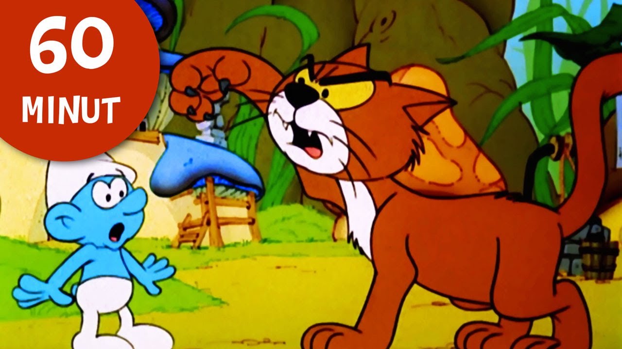 60 minut Šmoulů • Azrael, zlá kočka! 😺 • Šmoulové