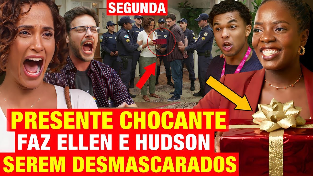 DONA DE MIM: RESUMO SEGUNDA 29/12 - PRESENTE CHOCANTE faz Ellen e Hudson SEREM DESMASCARADOS!