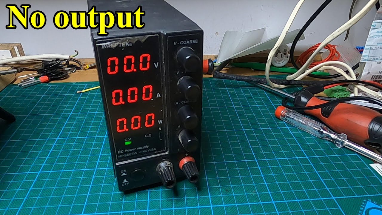 Wanptek Bench Lab Power Supply damaged Output shorted repair fix NPS605W