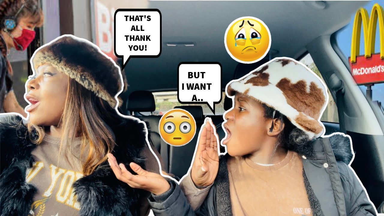 IGNORING MY DAUGHTERS DRIVE THRU ORDER (HILARIOUS REACTION)