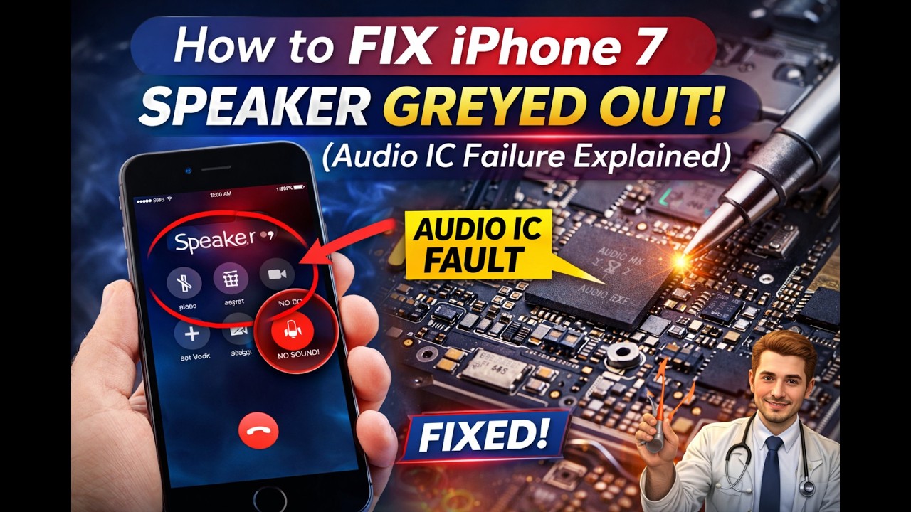 How to Fix iPhone 7 Speaker Greyed Out (Audio IC Failure Explained)
