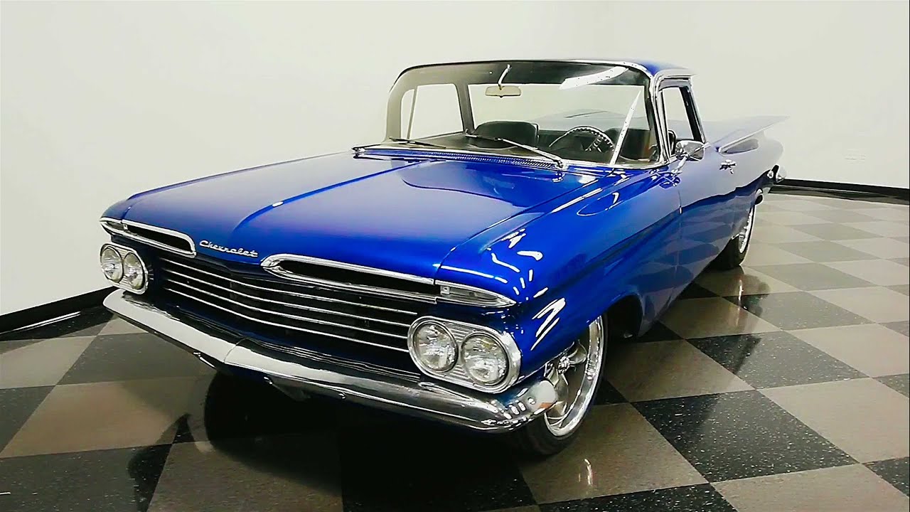 1959 Chevrolet El Camino  -  Blue Colors  4K Video