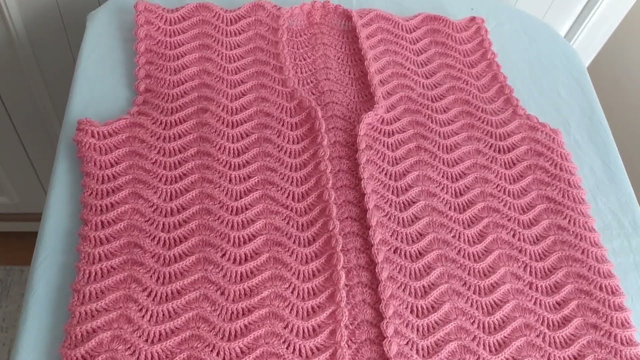 SU DALGASI YELEK BAŞTAN SONA ANLATIM ✔️#sudalgasıyelek #suyoluyelek #tığyelek #crochet