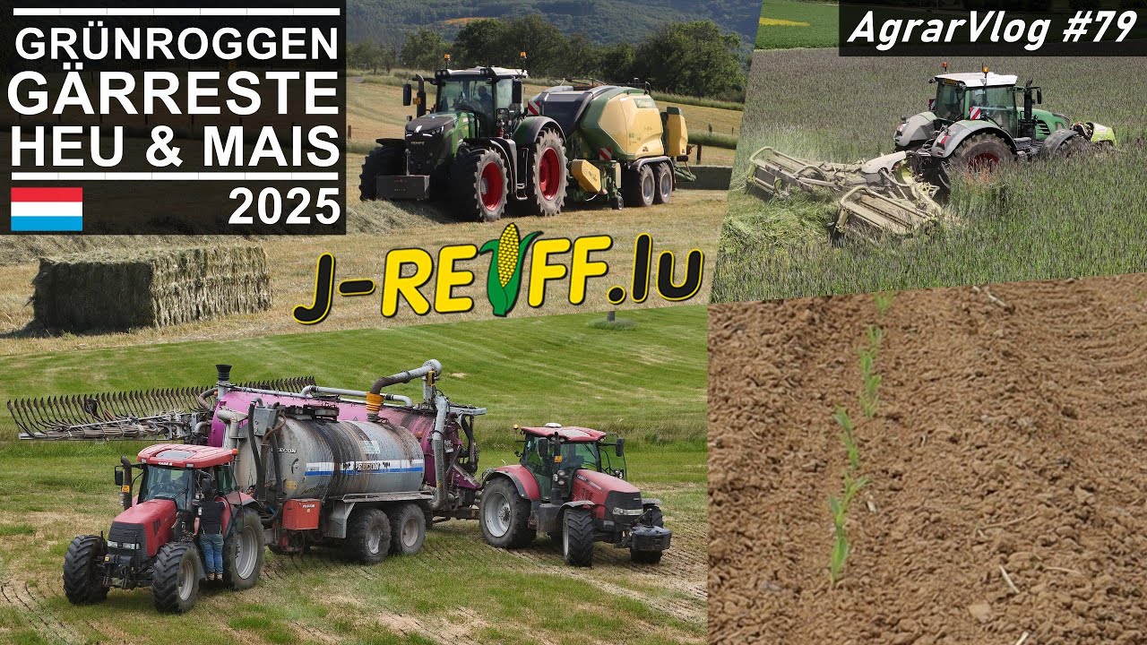 AgrarVlog #79 | Grünroggen, Gärreste, Mais und Heu | Luxemburg 2025