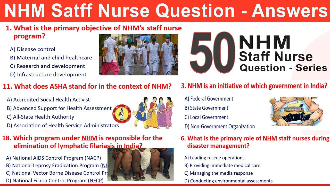 The Most Effective NHM Staff Nurse Question and Answers | Staff Nurse exam 2024