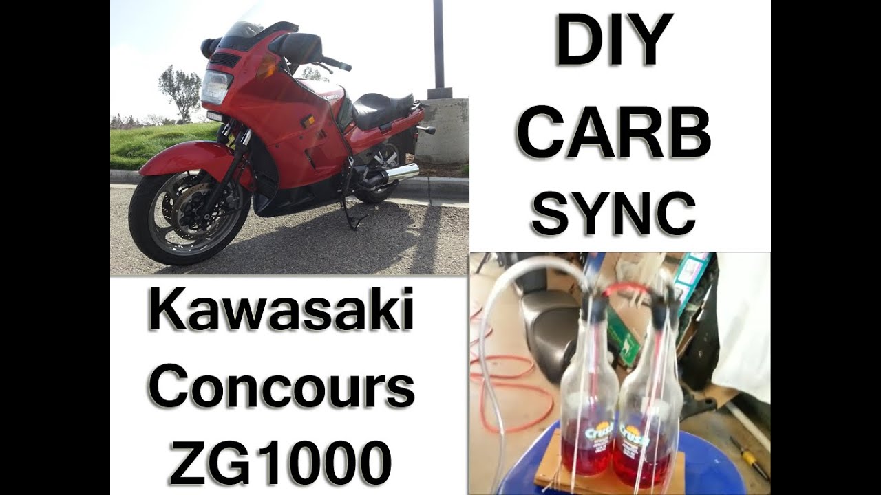 Как синхронизировать карбюраторы мотоцикла Kawasaki Concours C10 своими руками