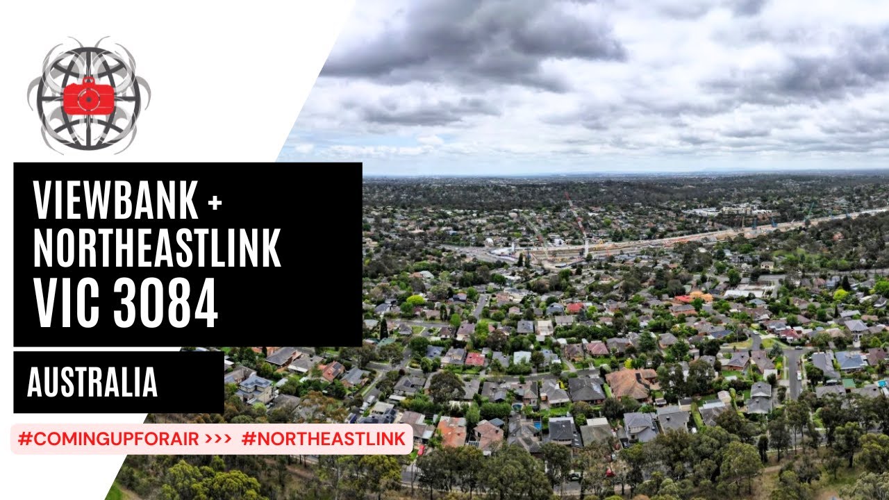 Viewbank and Price Park | Northeast Link Build, Victoria from above // #Comingupforair