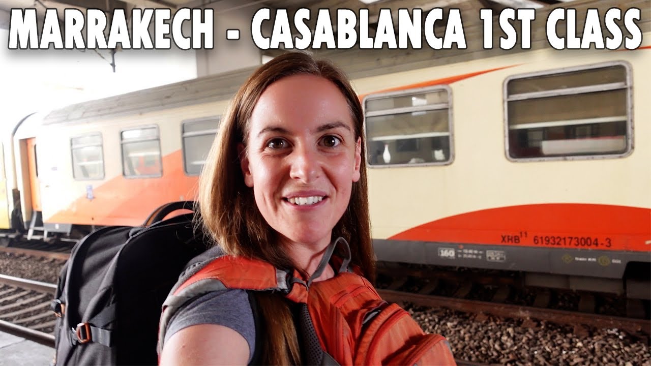 Из Марракеша в Касабланку на поезде первого класса в Марокко (Train Vlog Morocco)