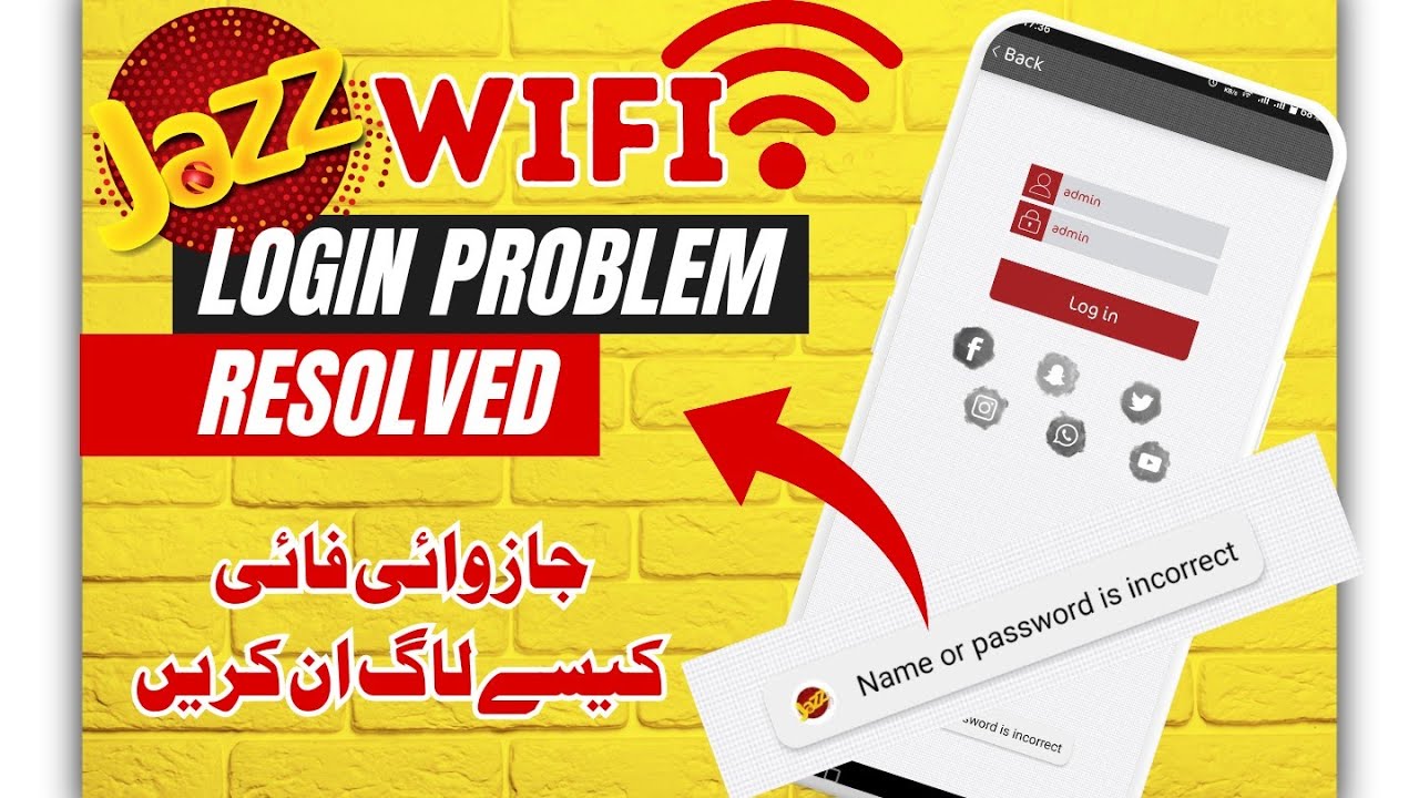 Jazz WiFi Login Issue !! Problem Solved ✅ Tech IT Master