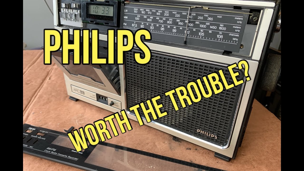 Philips ARC33 Radio Cassette Repair. Vintage Audio Fix