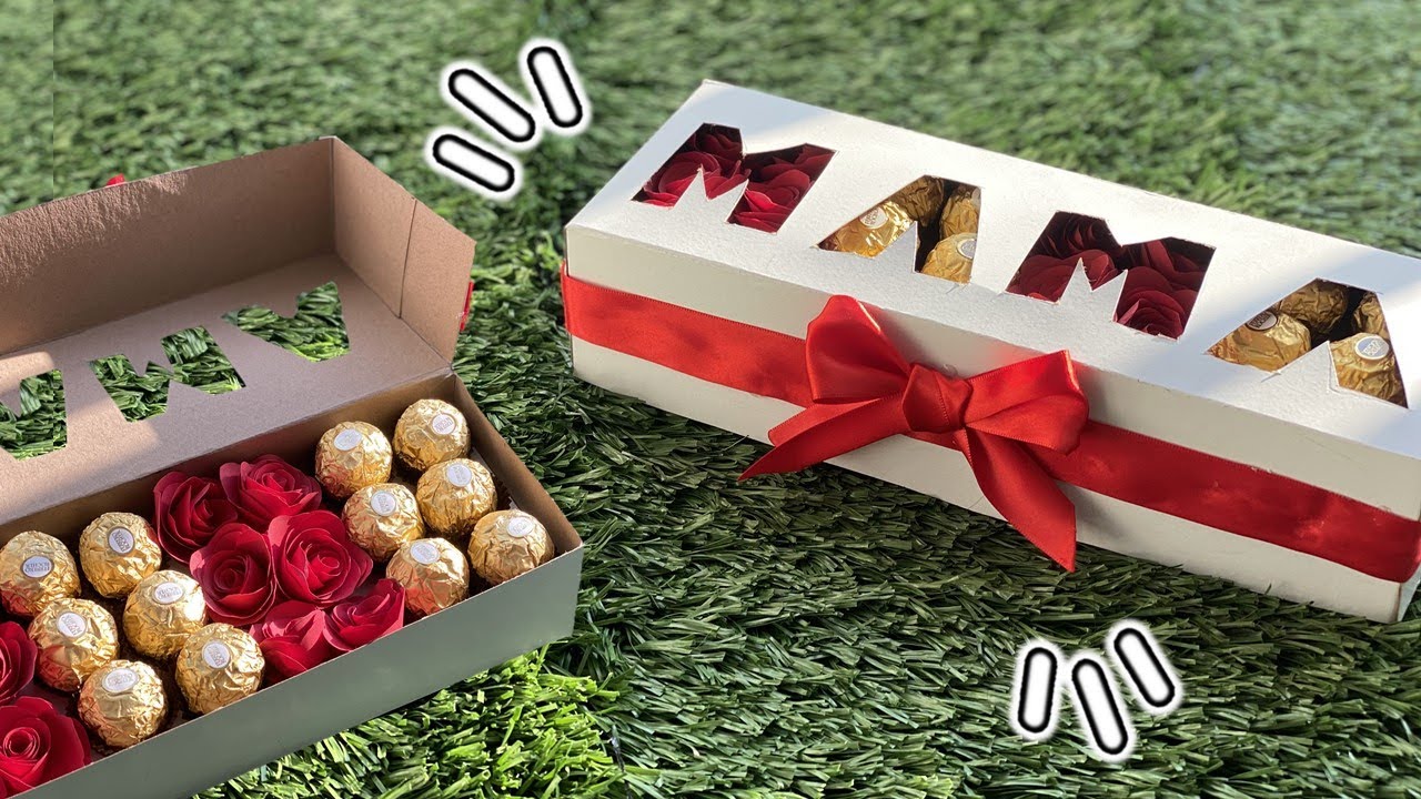 REGALO PARA DIA DE LAS MADRES ♥ CAJA DE ROSAS Y CHOCOLATES