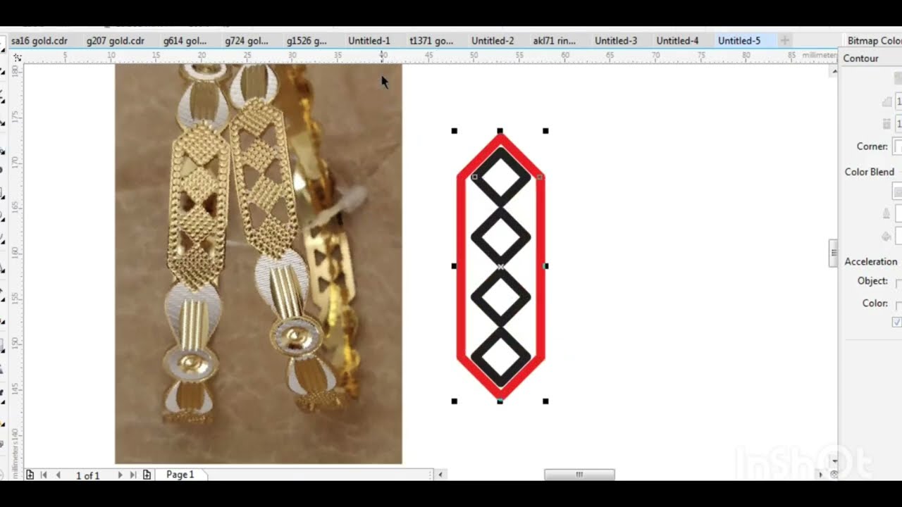 cnc bangles design coreldraw / how to make desing coreldrow /  how to make cnc Bangle Design