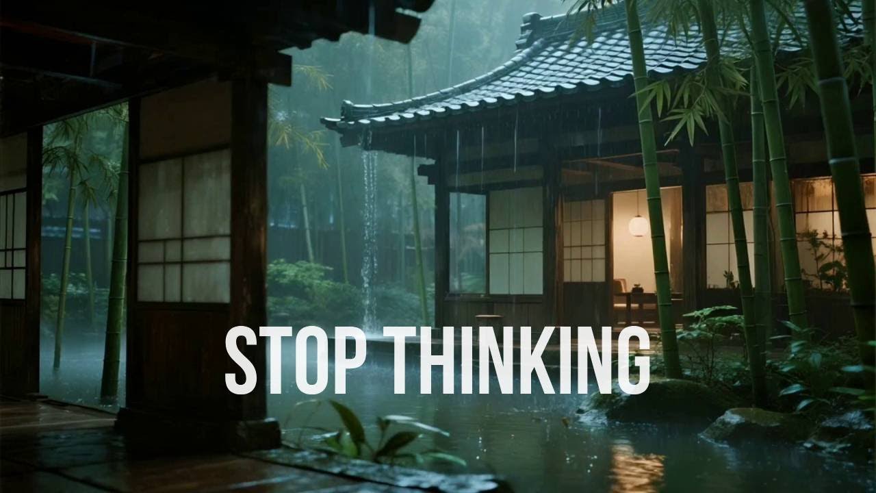 12 Hours Ultimate Relief Heavy Rain Drip from Zen Temple Roof to Help You Stop Overthinking Now 🌧️