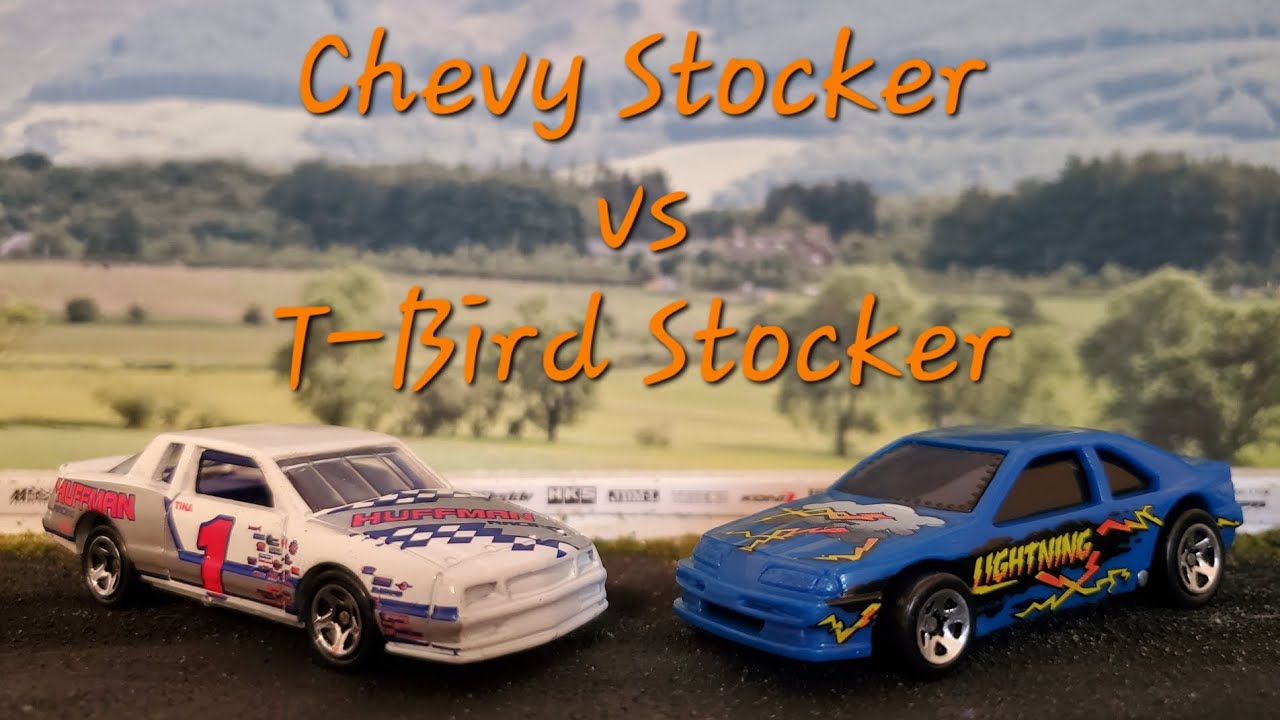 Chevy Stocker vs T-Bird Stocker 1/64 Diecast Drag Race 🏁