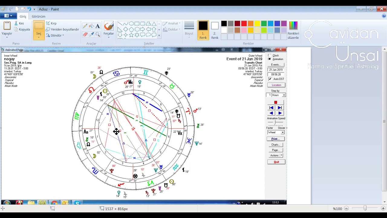 Progress - Online İleri Seviye Astroloji v Öngörü Teknikleri Eğitimi Ders Örneği