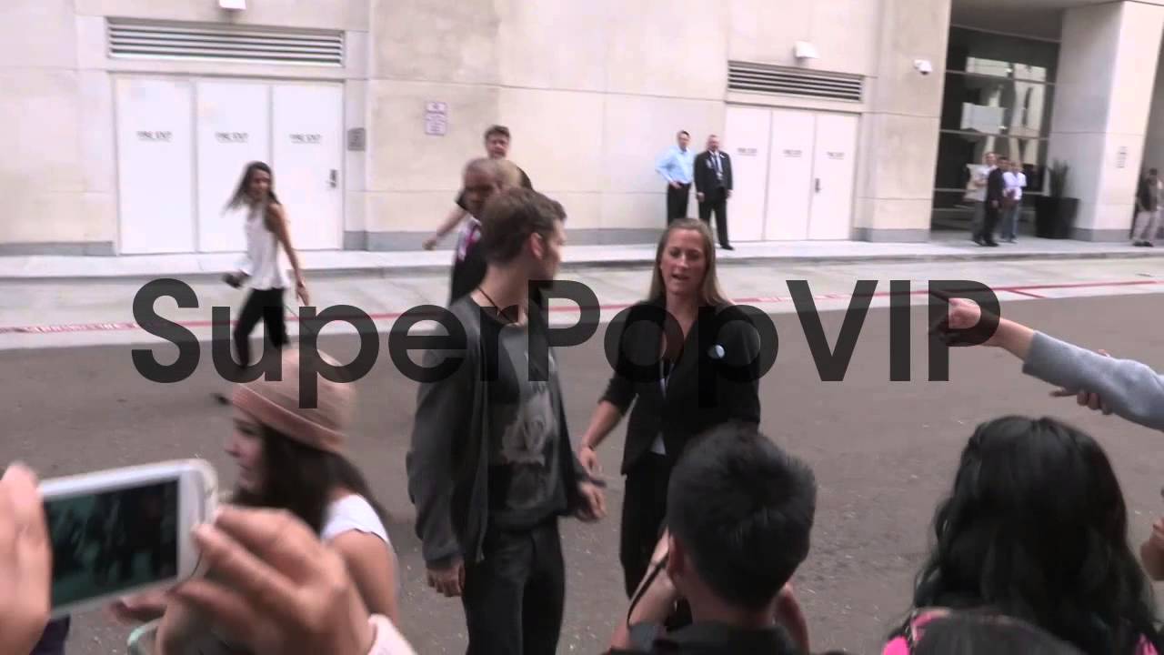 Joseph Morgan, Claire Holt, and Daniel Gillies with fans ...