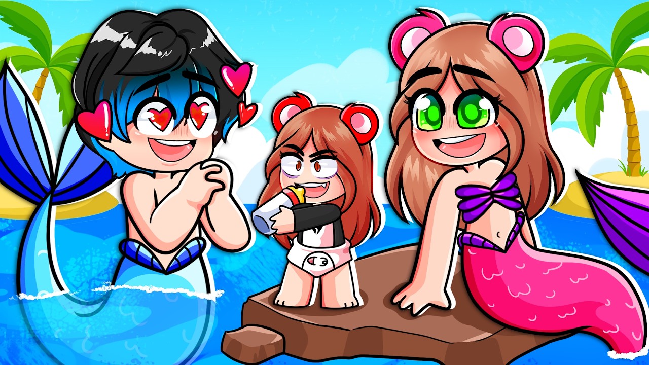 Una FAMILIA de SIRENAS ADOPTA a ELA.EXE 🧜‍♀️