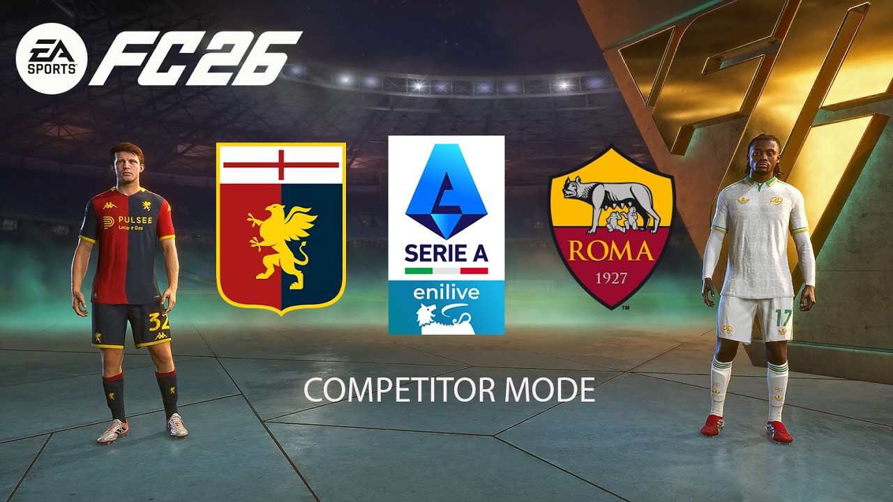 FC 26 - Genoa vs Roma – Serie A 2025/26 Giornata 28 Simulazione Competitor Mode