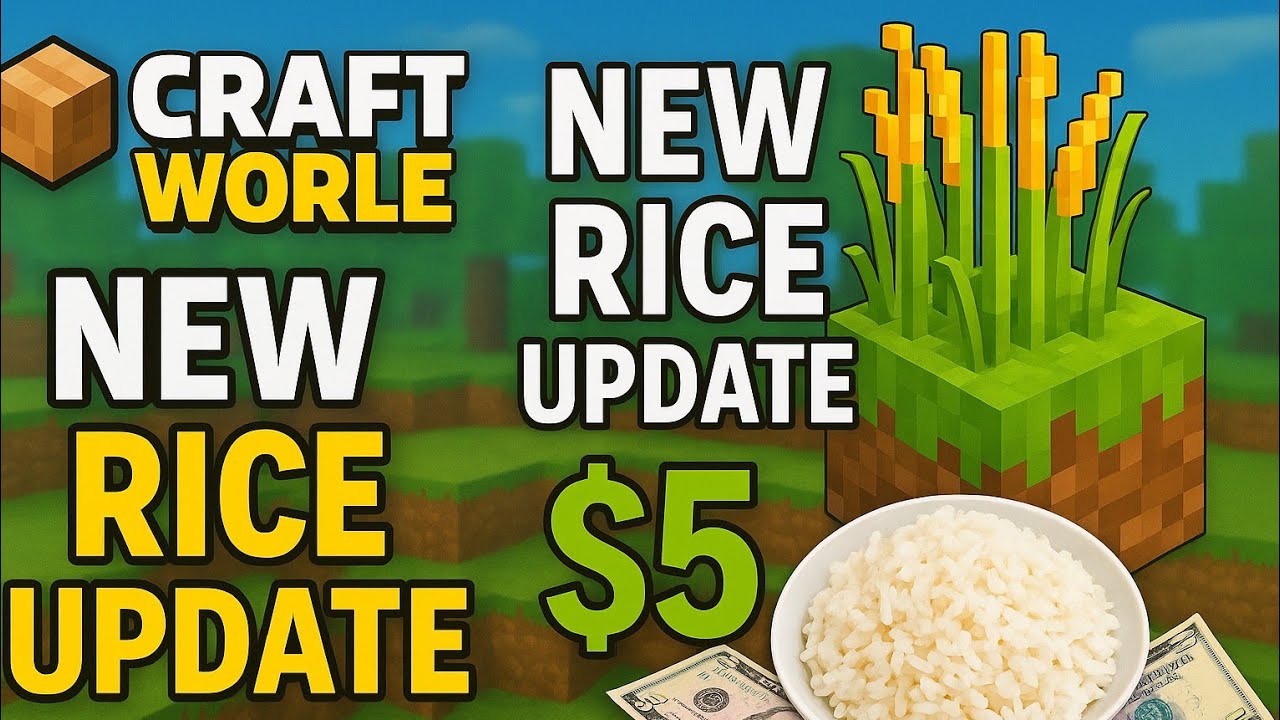 Craft world new rice update 2025#craftworld#earningapp