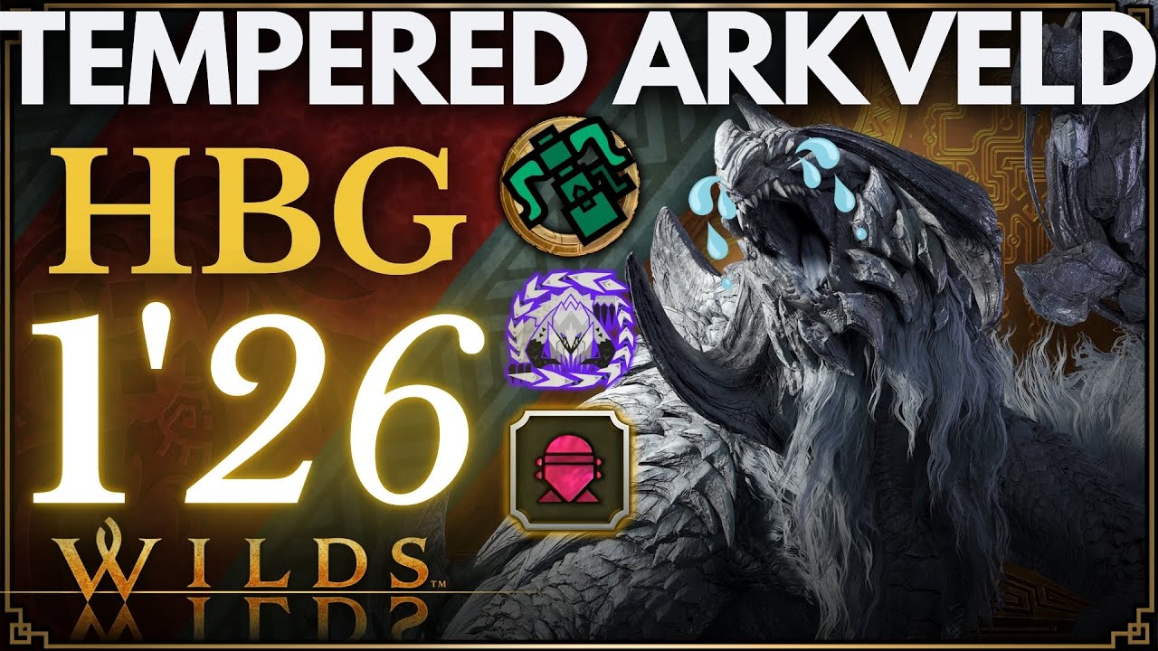 HBG Cluster Bomb Wyvernpiercer vs TEMPERED ARKVELD SPEEDRUN | Monster Hunter Wilds HGB BUILD HEROICS