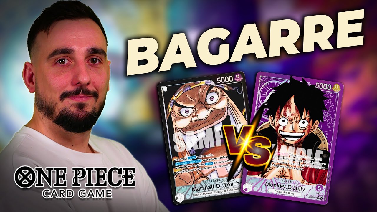LUFFY VS BARBE NOIRE ! DUEL COMPÉTITIF SUR ONE PIECE CARDGAME FEAT BAMBI !