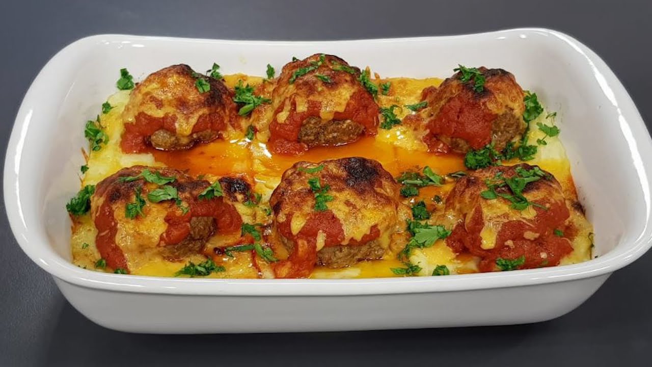 Qofte me pure patate në furrë  nga zonja Vjollca