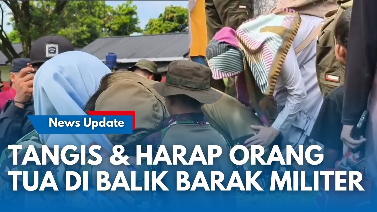 🔴PELUKAN DI BALIK BARAK MILITER!!  Pertemuan Pelajar dengan Orangtua di Barak Militer Purwakarta