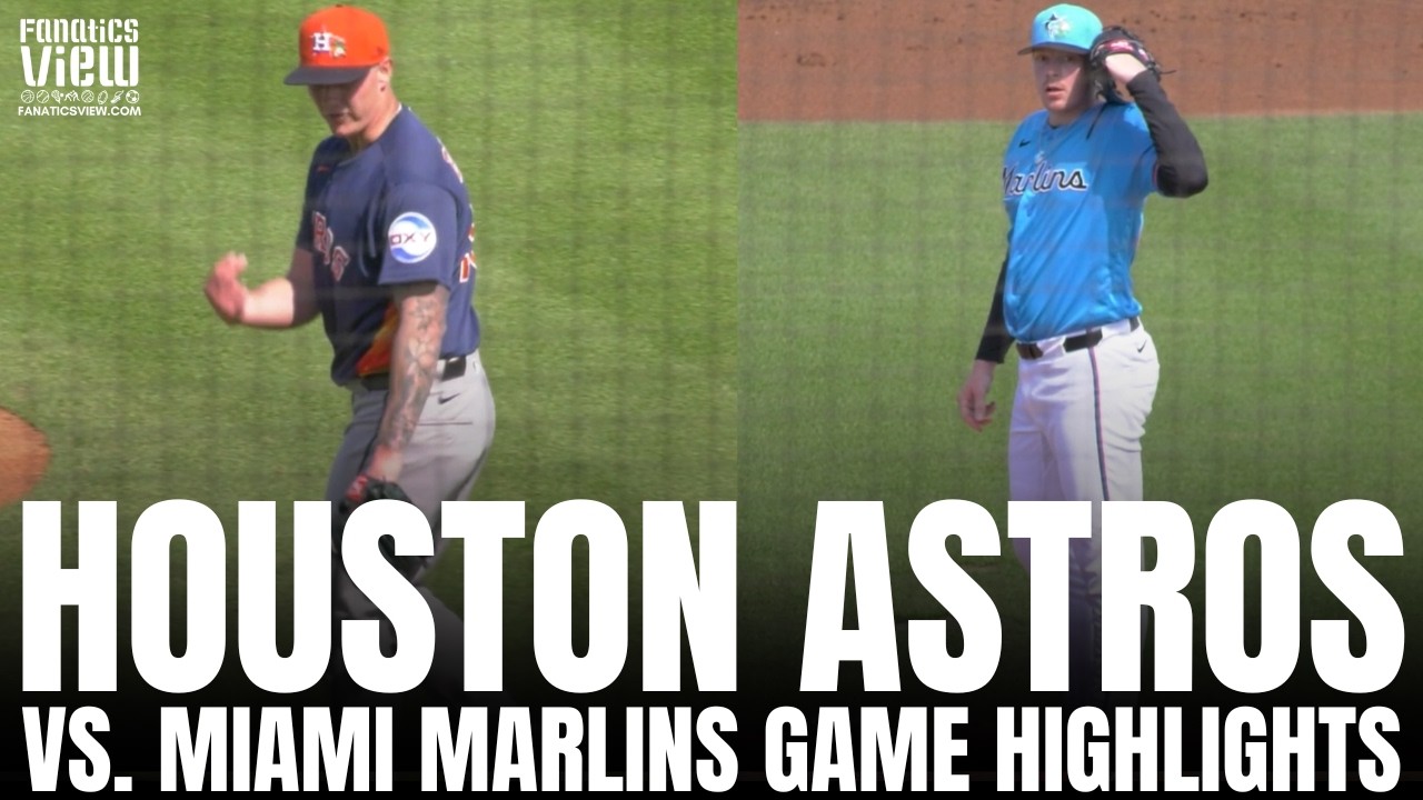 Houston Astros vs. Miami Marlins 2026 Spring Training Game Highlights | Hunter Brown Start | 2.25.26