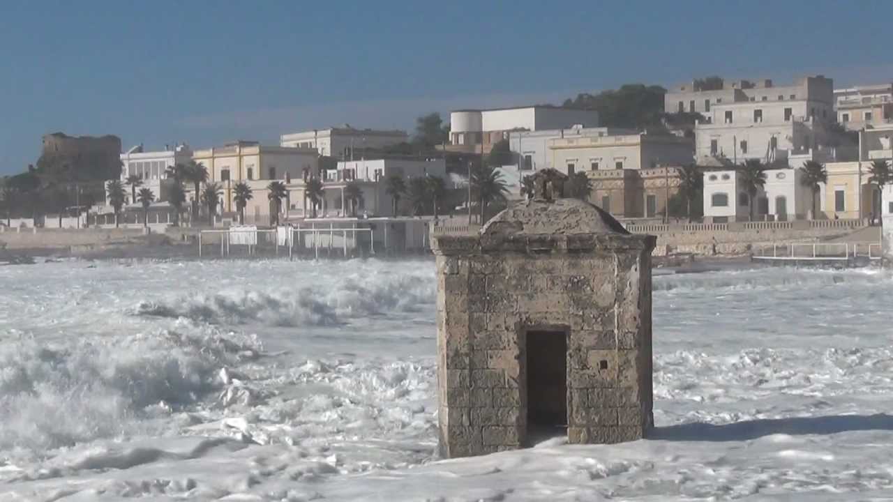 Mareggiata a Leuca