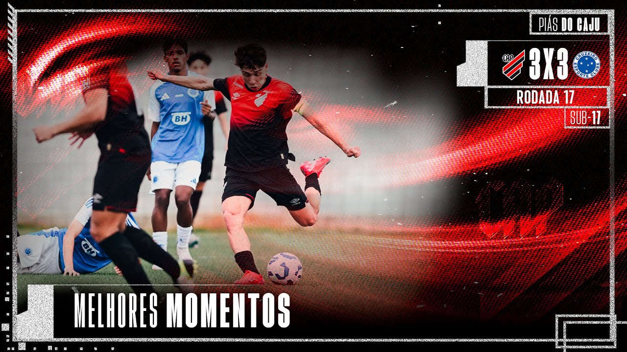 ATHLETICO 3X3 CRUZEIRO | BRASILEIRO SUB-17 | MELHORES MOMENTOS