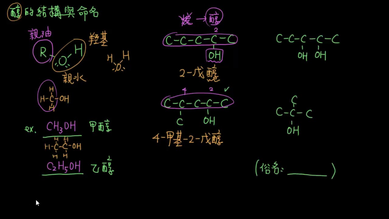 3-5.2醇和醚48_醇的結構和命名