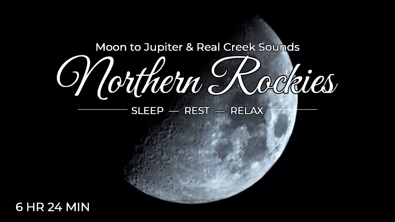 Jupiter & Moons LIVE | Real Creek Sounds | Telescope Sleep & Relax