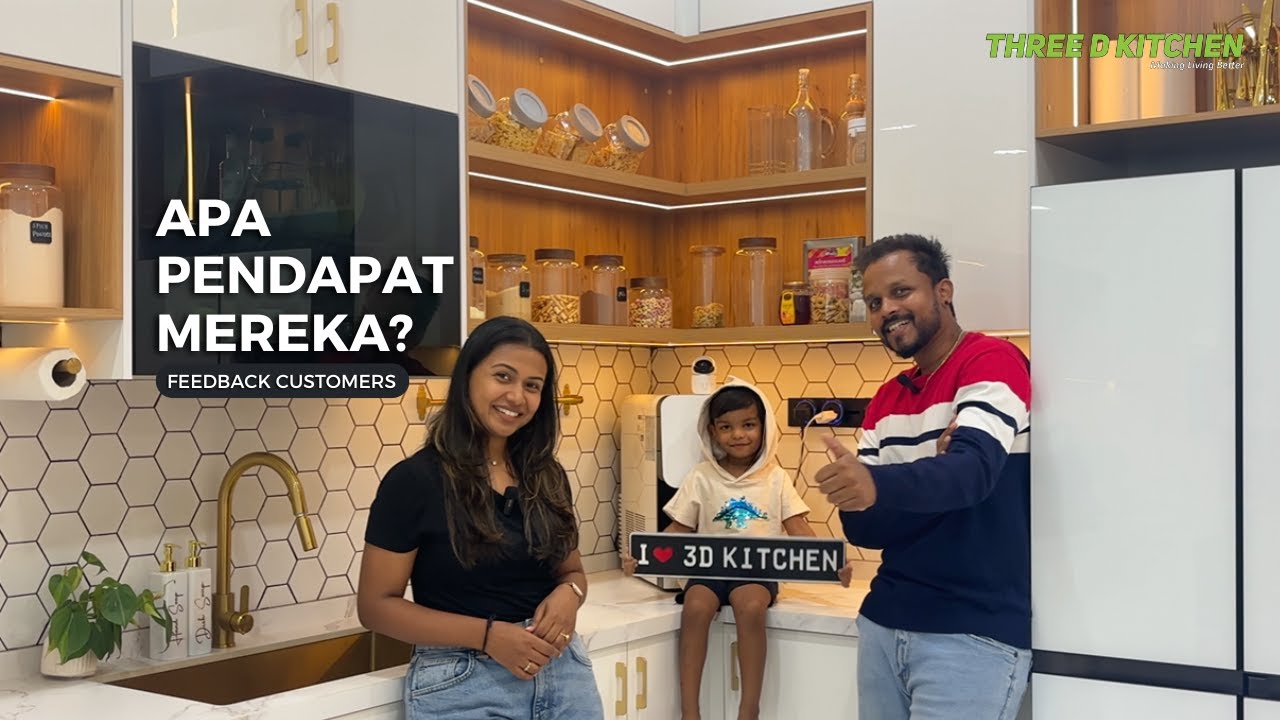 APA PENDAPAT MEREKA? FARM HOUSE KITCHEN THEME THREE D KITCHEN CABINET