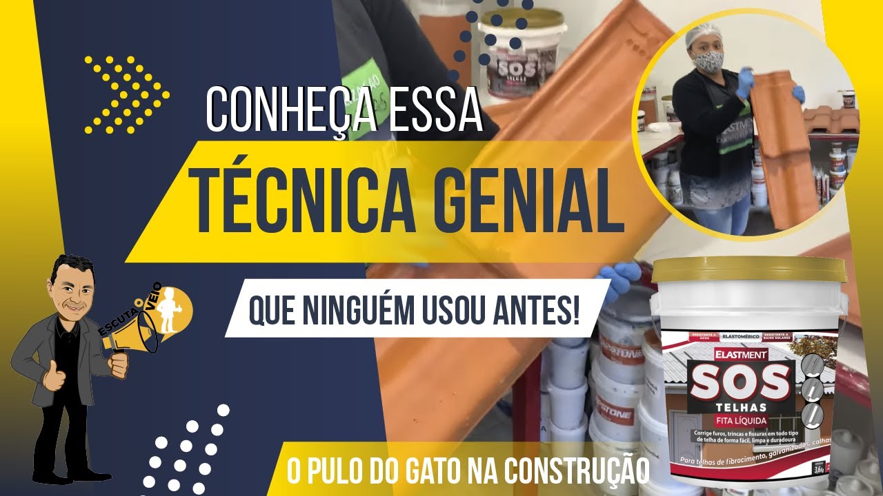 CONHEÇA ESSA TÉCNICA GENIAL QUE NINGUÉM NUNCA USOU ANTES! SOS TELHAS!!!