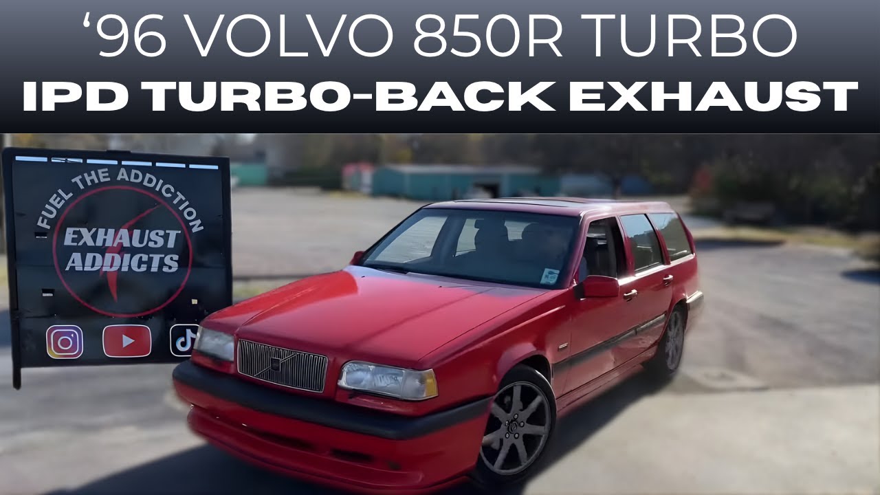 Volvo 850R 2.3L i5 Turbo 1996 года с выхлопной системой IPd Turbo-Back!