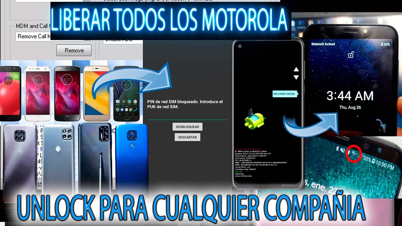 LIBERAR UNLOCK TODOS LOS MOTOROLA VIA SERVER CON TOOL TODAS LAS COMPAÑIAS BIEN EXPLICADO