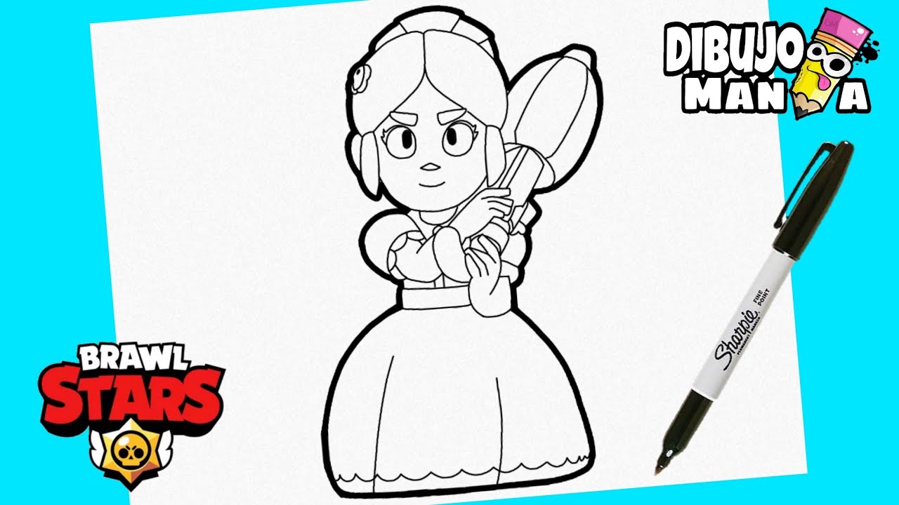 COMO DIBUJAR A PIPPER DE BRAWL STARS / DIBUJOS DE BRAWL STARS