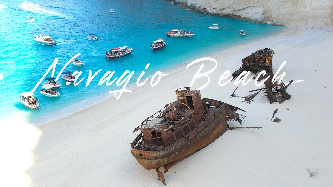 Navagio Shipwreck - 4k Drone Video