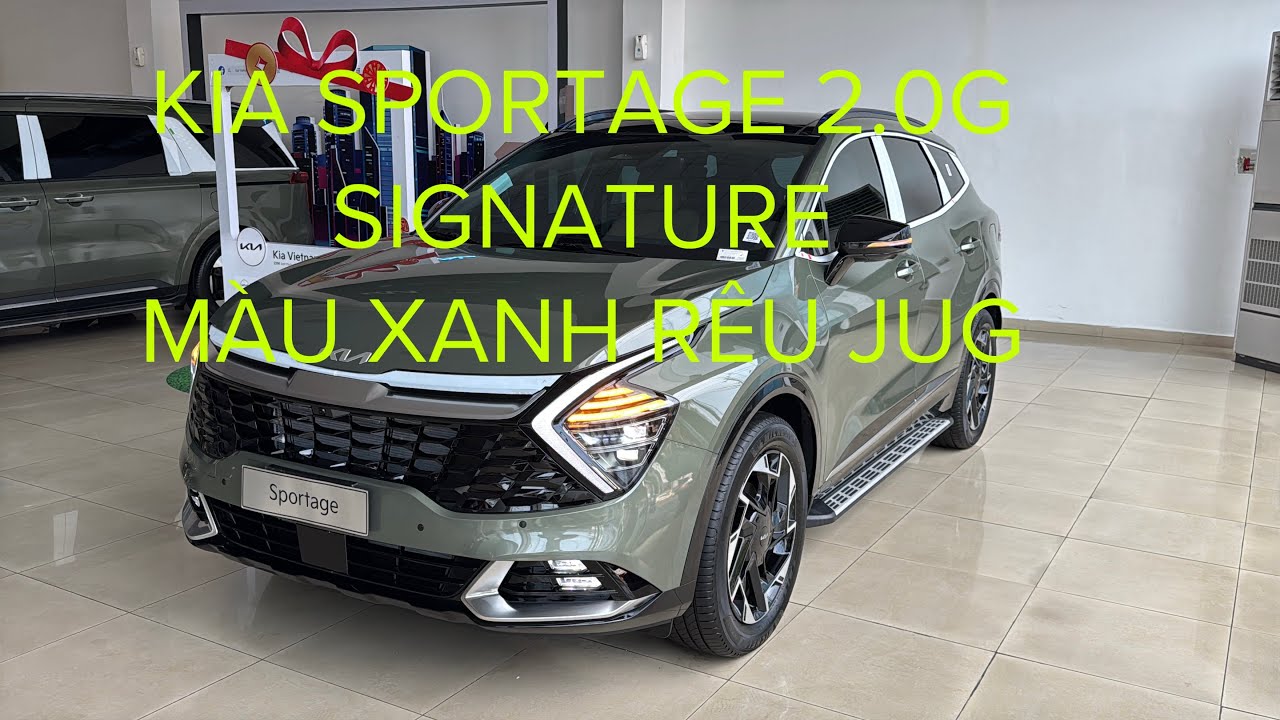 KIA SPORTAGE | Phiên bản 2.0G (Xăng) Signature | Màu Xanh Rêu JUG | Chi tiết ngoại thất và nội thất