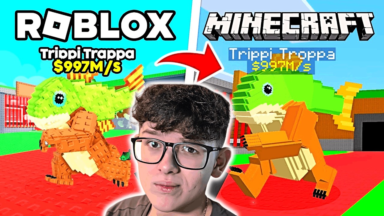 Steal A Brainrotot ÉPÍTETTEM a Minecraftban! (Roblox)