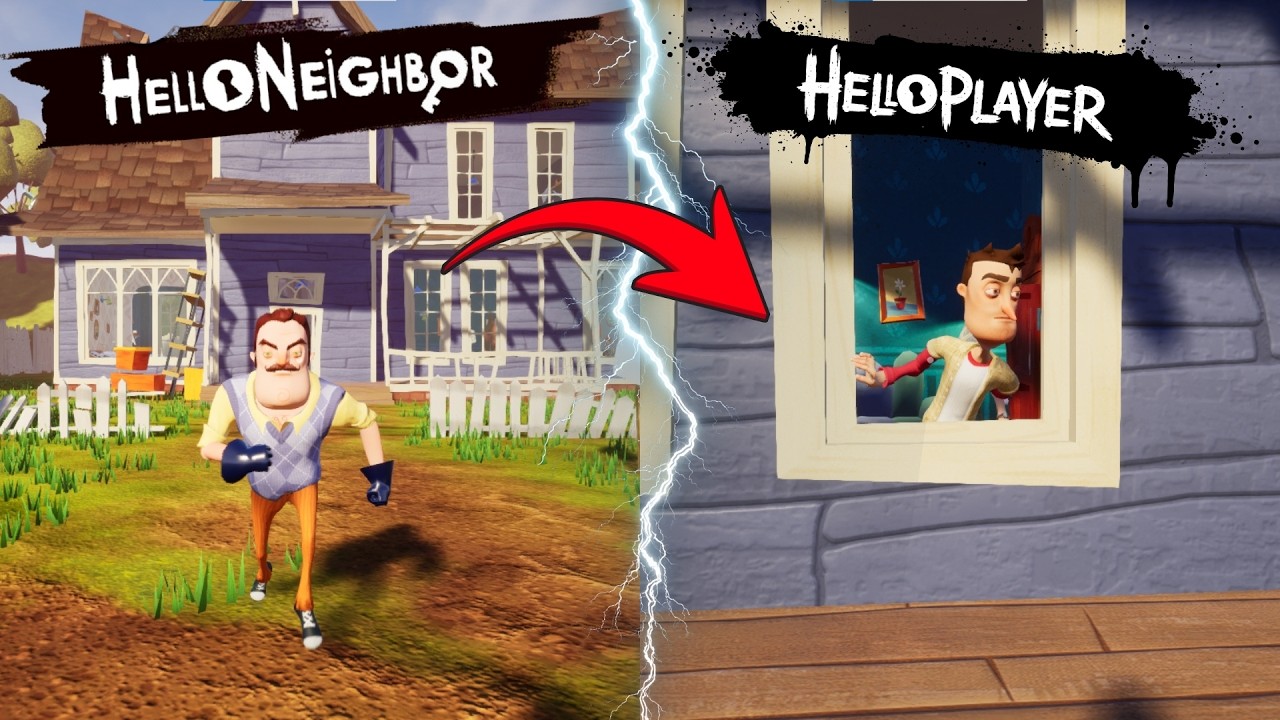 Сосед превратился во меня! | Мод Hello Player для Hello Neighbor