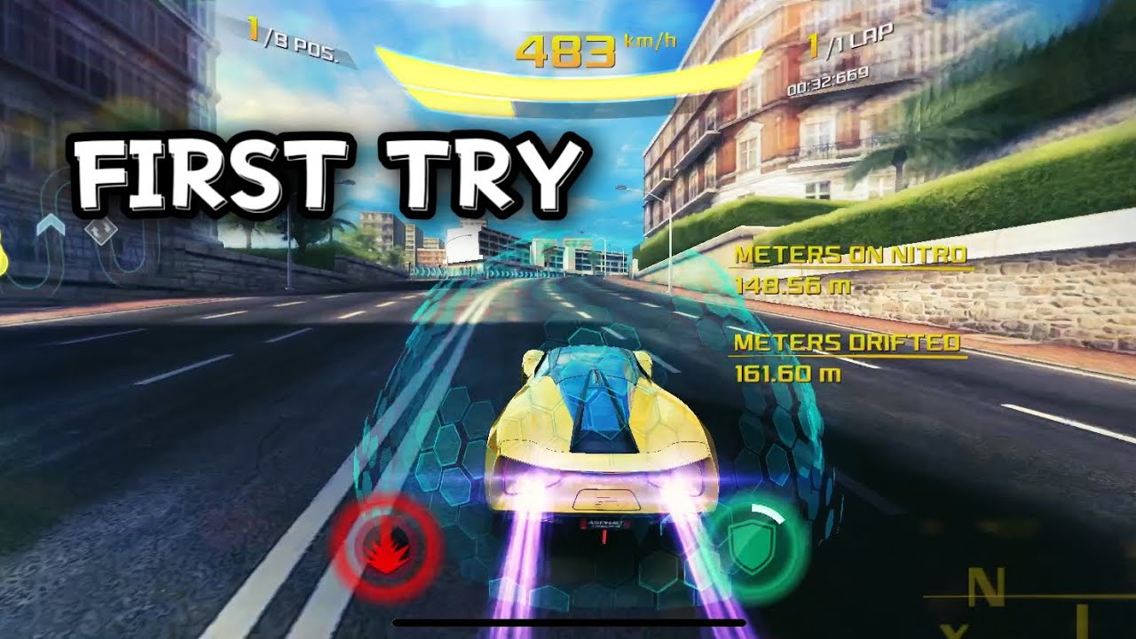 Asphalt 8, Showdown Cup Azure Coast Reverse, Lotus Evija Top - 1%