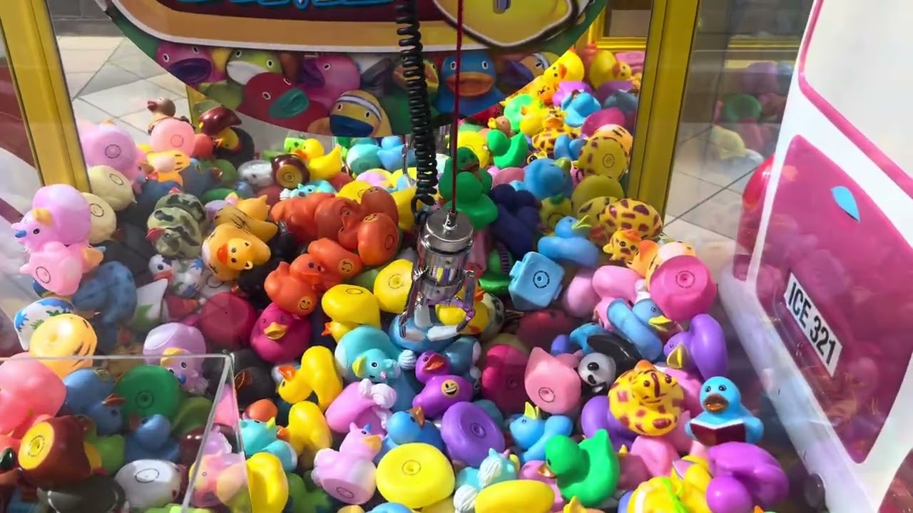 Coastal amusements Lucky Duck Claw machine at Square one mall